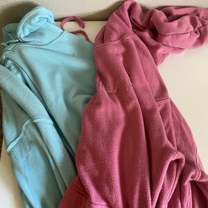 Lot of 2 Victoria's Secret Pink and Blue Hoodies